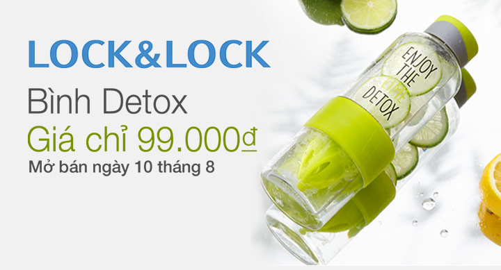 Khuyến mãi cực sốc bình Detox Lock&Lock (7087)