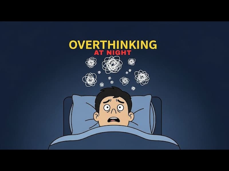 The psychology of overthinking at night is connected to anxiety